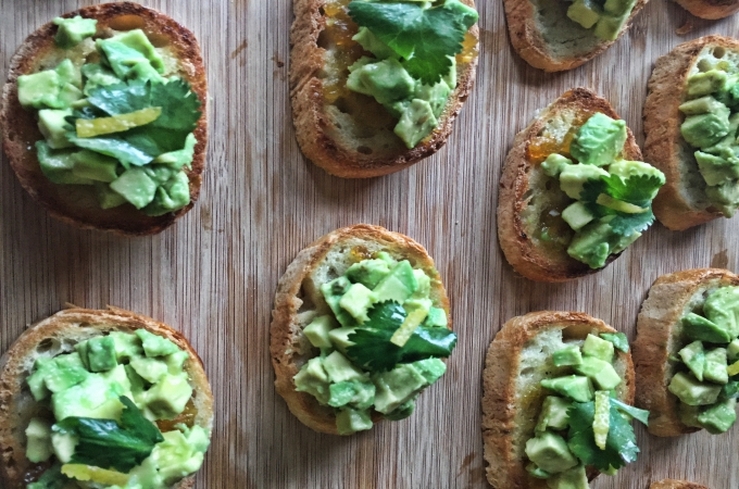 Avocado Crostinis