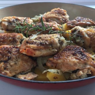 Slow Cooker Chicken, Fennel, Squash