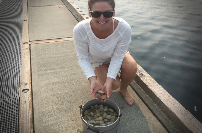 Bucket of Clams for a Thai Clams Steamed in a Coconut Curry