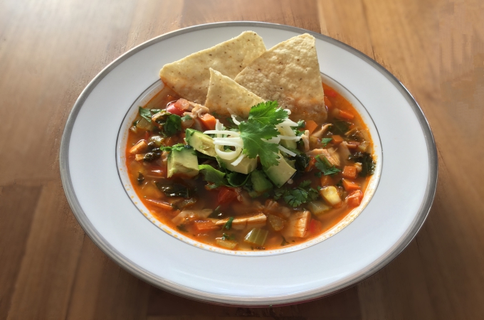How to Make Homemade Chicken Tortilla Soup (Sopa Azteca) - Into the Dish