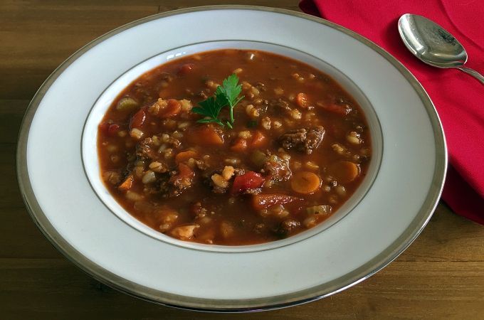 Pressure Cooker Hamburger Soup